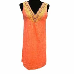 Luxology v-neck,‎ sleeveless sheath dress